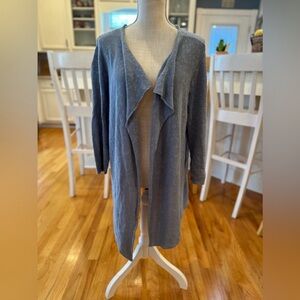Parkhurst blue knitted open front cardigan